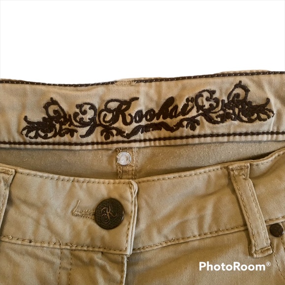 Vintage Kookai jeans, US size 10/12 (EU size 42), tan brown - Picture 4 of 10